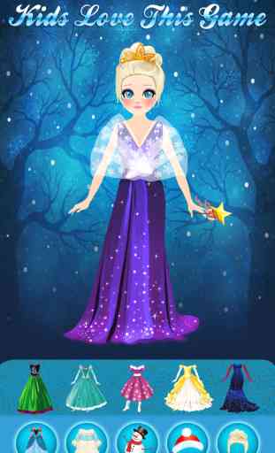 Magic Snow Queen Ice Princess Fashion Castle Game - Free Girls Edition 4