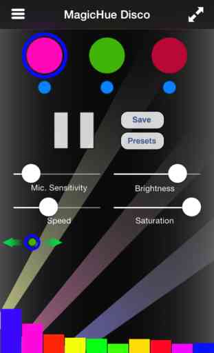 MagicHue the disco effect and color fading app for Philips hue 2