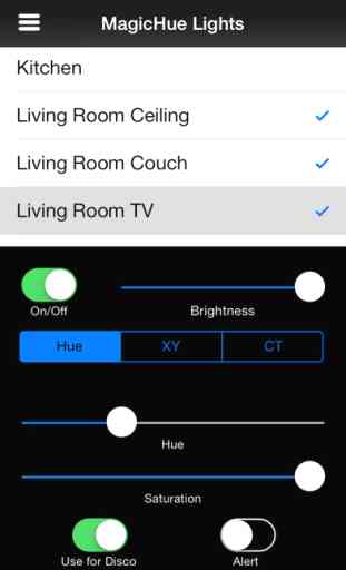 MagicHue the disco effect and color fading app for Philips hue 3
