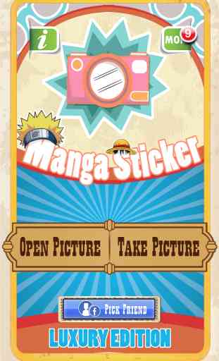 Manga Sticker Camera HD - Super Saiyan Goku Ninja Naruto Luffy One Piece Hair Edition 2