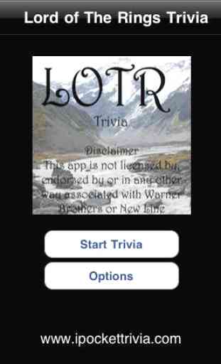 Lord Of The Rings Movie Trivia 1