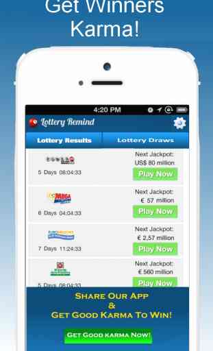 Lottery RemindMe - Check Lotto & Raffle Megamillions Results & Win 2