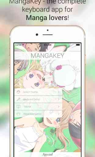 MangaKey Anime and Manga Keyboard for Otaku - Themes GIFs Stickers 1