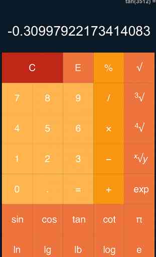 Calculator : Scientific & Percentage & Flat Design 4