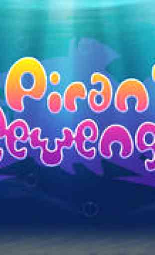 Mega Piranha Revenge - Go chase and hook the hungry big piranha fish moving around the real sea world 3