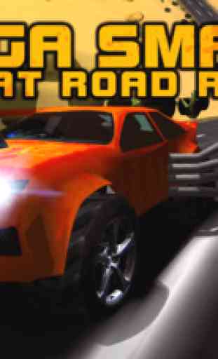 Mega Smash Real Combat Fast Car Road Racing 3D Simulator Game 1