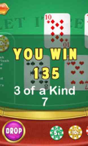 Mississippi Stud Poker King - Let It Ride World Poker Club With Five Card Poker Casino Game 3