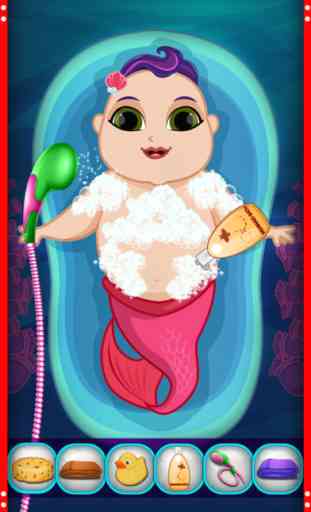 Mommy's Little Mermaid New Baby Salon Story - My Newborn Care Spa Hospital Doctor Games for Girls & Kids 1