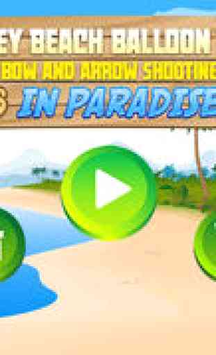 Monkey Beach Balloon Target - Free Bow and Arrow Shooting Game In Paradise 1