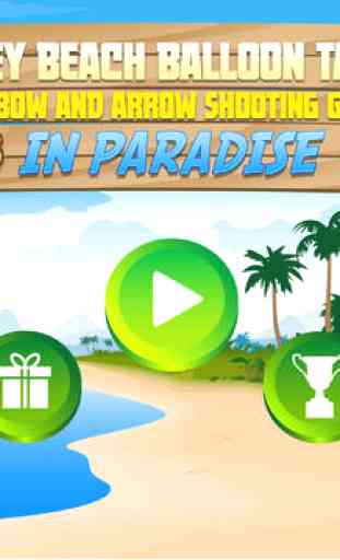 Monkey Beach Balloon Target - Free Bow and Arrow Shooting Game In Paradise 3