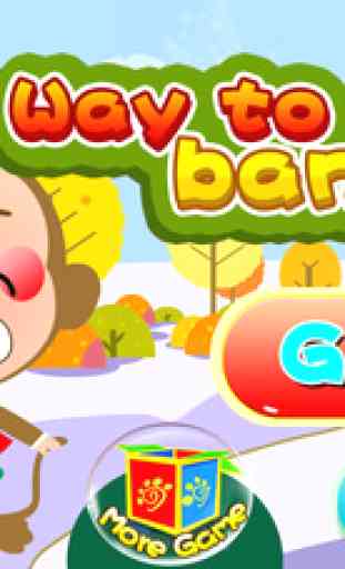 Monkey find the way to bananas (Happy Box) free puzzle games 1