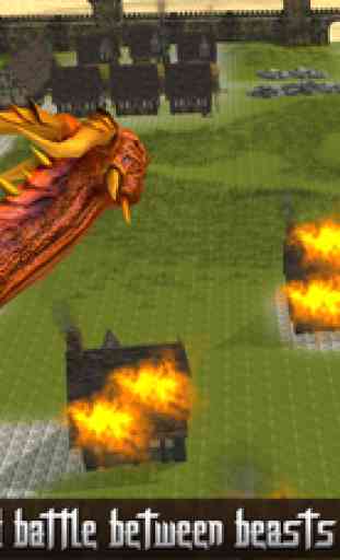 Monster Dragon War: Dragons in village of warriors 'A fighting game' 2
