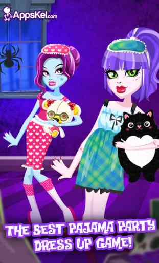 Monster Girls Pajama Sleepover Dress Up : PJ Party Games for Kids Free 1