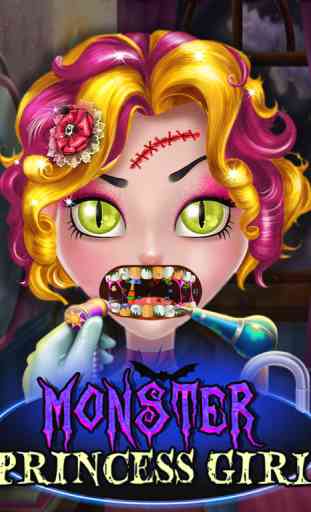 Monster Princess Girl Dentist - The High Dolls Dental Salon Games HD 4