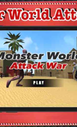 Monster World Attack War - free game first most fun for person 1