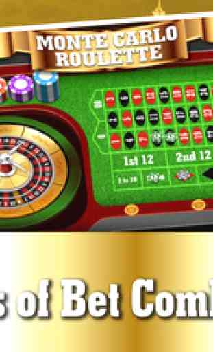 Monte Carlo Roulette Table FREE - Live Gambling and Betting Casino Game 2