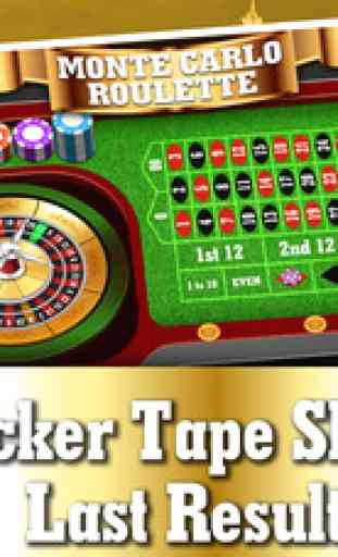 Monte Carlo Roulette Table FREE - Live Gambling and Betting Casino Game 3