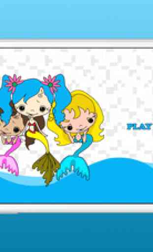 Mermaid Matching Pictures Game for Kids 2