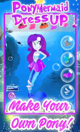Mermaid Pony Dress Up Games for My Little Girls 1