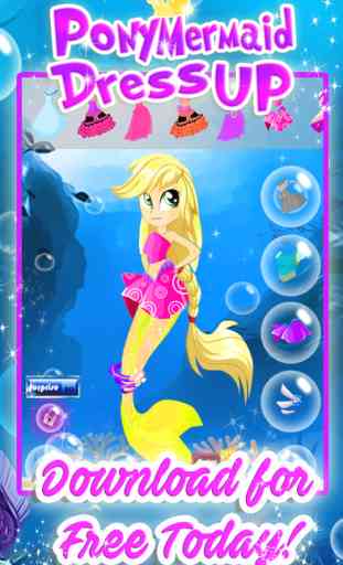 Mermaid Pony Dress Up Games for My Little Girls 2