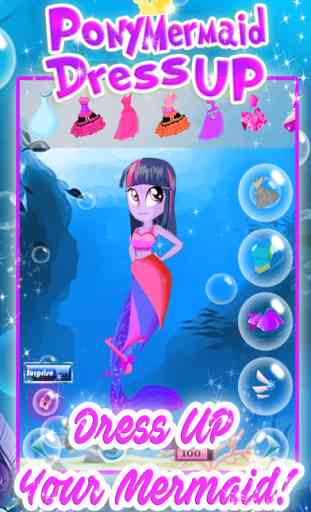 Mermaid Pony Dress Up Games for My Little Girls 4