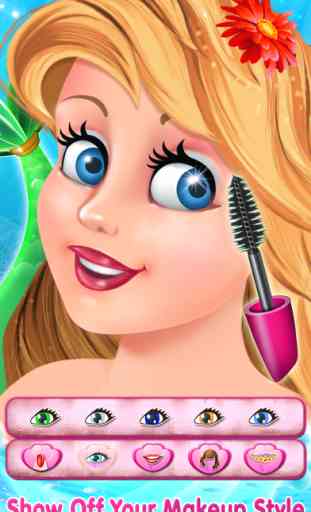 Mermaid Princess Makeover -  Dress Up, Makeup & eCard Maker Game 3
