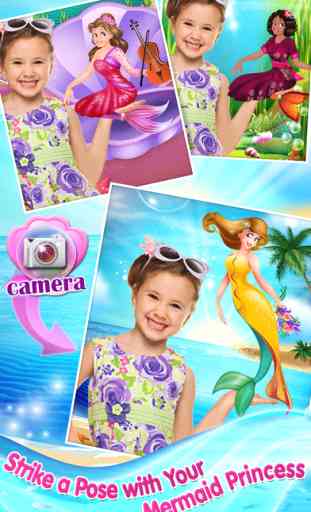 Mermaid Princess Makeover -  Dress Up, Makeup & eCard Maker Game 4