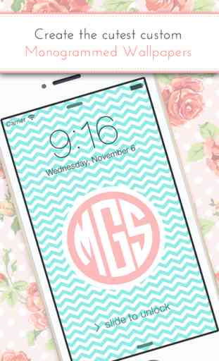 Monogram It! Lite - Custom Wallpapers and Backgrounds 1