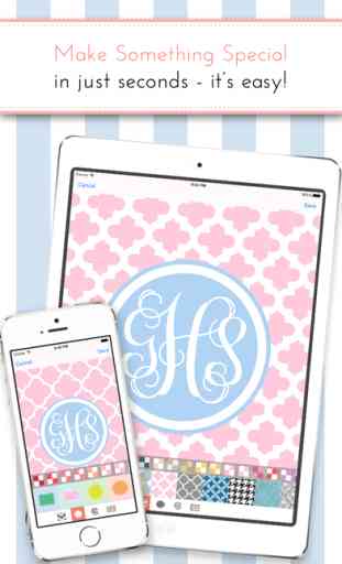Monogram It! Lite - Custom Wallpapers and Backgrounds 2