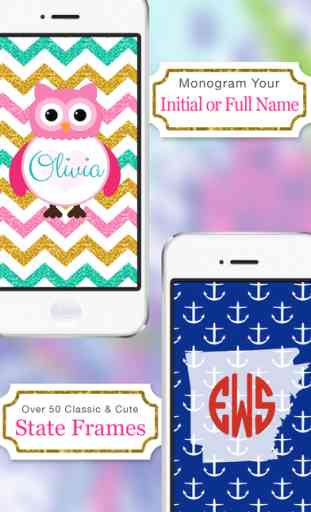 Monogram Lite - Wallpaper & Backgrounds Maker HD with Glitter themes free 3