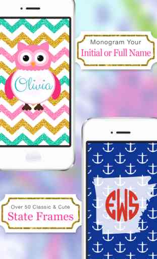 Monogram - Wallpaper & Backgrounds Maker HD DIY with Glitter Themes 3