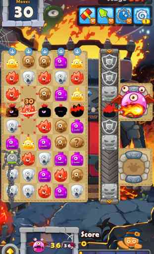 Monster Busters: Match 3 Puzzle 2