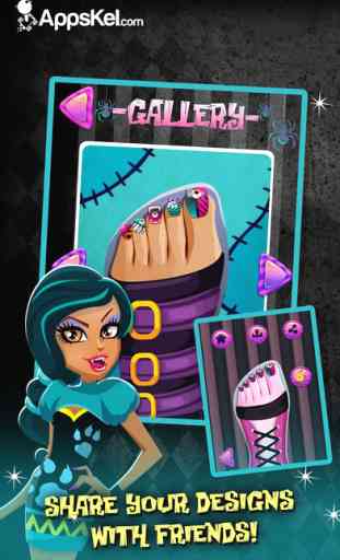 Monster Girl Toe Salon– The Nail Art Makeover Game 3