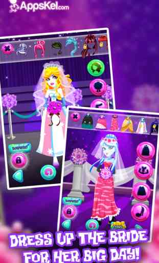 Monster Wedding Dress Up: Bride Wishes Salon Games 2
