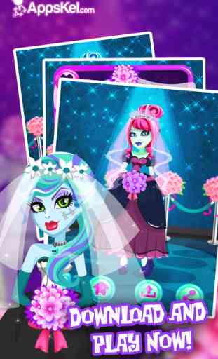 Monster Wedding Dress Up: Bride Wishes Salon Games 4