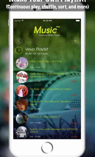 Music Pro Background Player for YouTube Video - Best YT Audio Converter and Song Playlist Editor 2