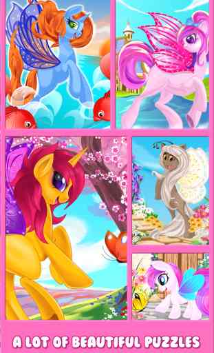 My Fairy Pony: Free Fun Kids Jigsaw Puzzle Games For My Little Girls & Toddler 2