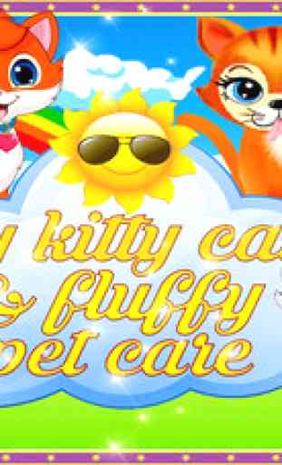 My kitty cat & fluffy pet care - hello kitties life story little kids girls games 1