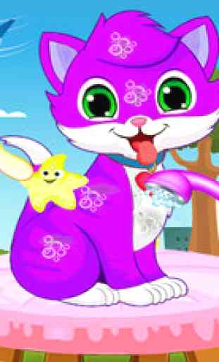 My kitty cat & fluffy pet care - hello kitties life story little kids girls games 2