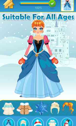 My Pretty Little Snow Princess Copy & Draw Game - Virtual World of Royal Beauty BFF Dress Up Club Edition - Free App 2