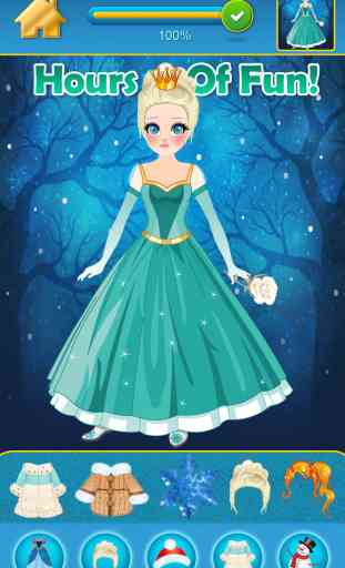 My Pretty Little Snow Princess Copy & Draw Game - Virtual World of Royal Beauty BFF Dress Up Club Edition - Free App 3