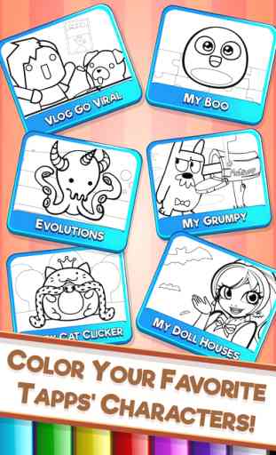 My Tapps Coloring Book - Characters and Scenarios Painting Game for Kids 1