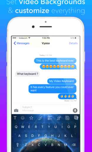 My Video Keyboard - Set cool videos, use fancy fonts, emoji symbols, plus new emojis & a text on photo editor for iPhone free 1