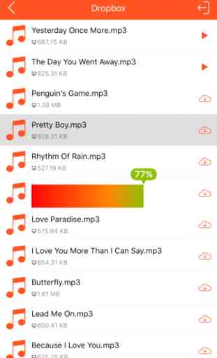 Music Cloud - Songs Player for GoogleDrive,Dropbox 2