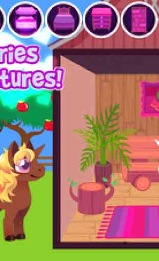 My Magic Castle - Pony & Unicorn Doll House and Decoration Game 4