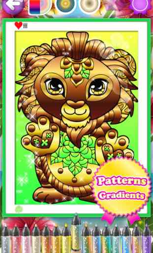 Nature Coloring Books Monkey Lion Pages for Adults 2