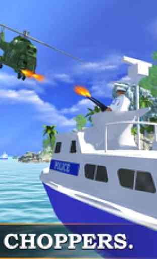 Navy Police Motor Boat Attack – Naval War game 2