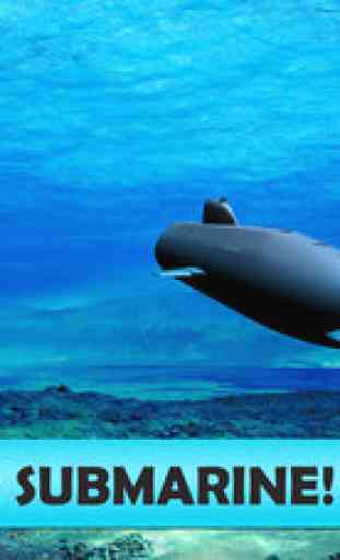 Navy War Submarine 3D 2