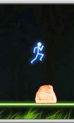 Neon Man Jumping 2