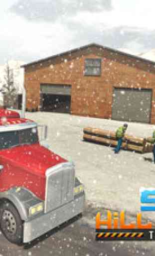 Off-Road Snow Hill Truck 3D - 18 Wheeler Transporter Trailer Simulation 4